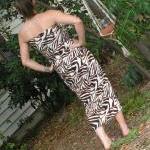 Sarong Cover Up Long Zebra ..