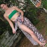 Sarong Cover Up Long Zebra ..