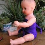 Baby Bathing Suit Solid Pur..